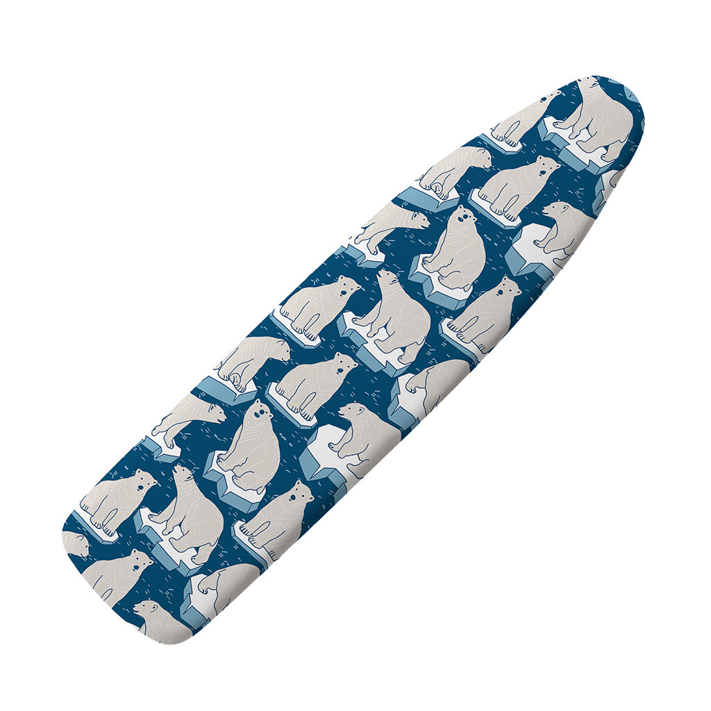 Polar Bear On Ice Pattern Print Ironing Board Cover