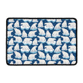 Polar Bear On Ice Pattern Print Kitchen Mat