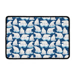 Polar Bear On Ice Pattern Print Kitchen Mat