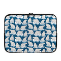 Polar Bear On Ice Pattern Print Laptop Sleeve