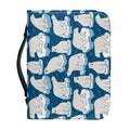 Polar Bear On Ice Pattern Print Leather Bible Cover