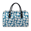 Polar Bear On Ice Pattern Print Leather Duffel Bag