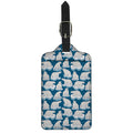 Polar Bear On Ice Pattern Print Luggage Tag