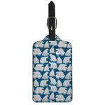 Polar Bear On Ice Pattern Print Luggage Tag