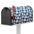 Polar Bear On Ice Pattern Print Mailbox Cover