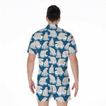 Polar Bear On Ice Pattern Print Men's Rompers