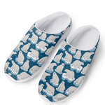 Polar Bear On Ice Pattern Print Mesh Casual Shoes