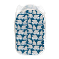Polar Bear On Ice Pattern Print Mesh Laundry Hamper