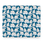 Polar Bear On Ice Pattern Print Mouse Pad