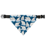 Polar Bear On Ice Pattern Print Over The Collar Dog Bandana