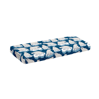 Polar Bear On Ice Pattern Print Piano Keyboard Cover