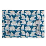 Polar Bear On Ice Pattern Print Placemat