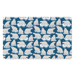 Polar Bear On Ice Pattern Print Polyester Doormat