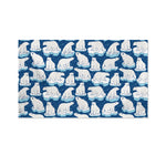 Polar Bear On Ice Pattern Print Polyester Flag