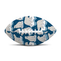 Polar Bear On Ice Pattern Print Rugby Ball