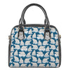 Polar Bear On Ice Pattern Print Shoulder Handbag