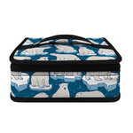 Polar Bear On Ice Pattern Print Small Lunch Bag