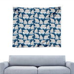 Polar Bear On Ice Pattern Print Tapestry