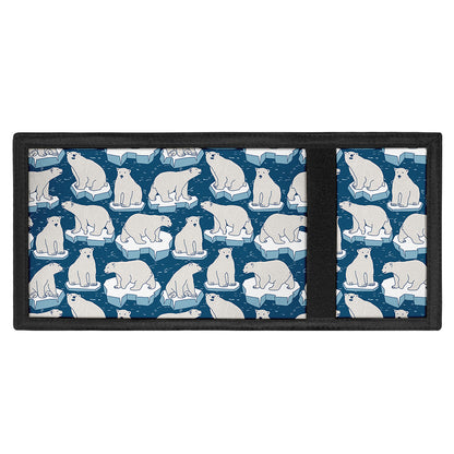 Polar Bear On Ice Pattern Print Trifold Wallet