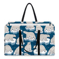 Polar Bear On Ice Pattern Print Utility Tote Bag