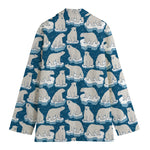 Polar Bear On Ice Pattern Print Women's Blazer