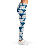 Polar Bear On Ice Pattern Print Women's Leggings