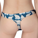 Polar Bear On Ice Pattern Print Women's Thong