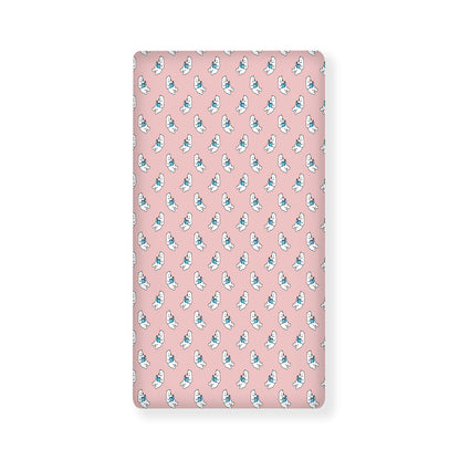 Polar Bear Reading Book Pattern Print Baby Crib Sheet