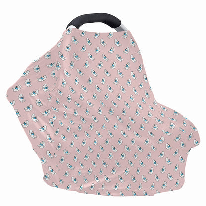 Polar Bear Reading Book Pattern Print Baby Seat Cover