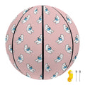 Polar Bear Reading Book Pattern Print Basketball
