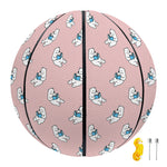 Polar Bear Reading Book Pattern Print Basketball