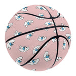 Polar Bear Reading Book Pattern Print Basketball