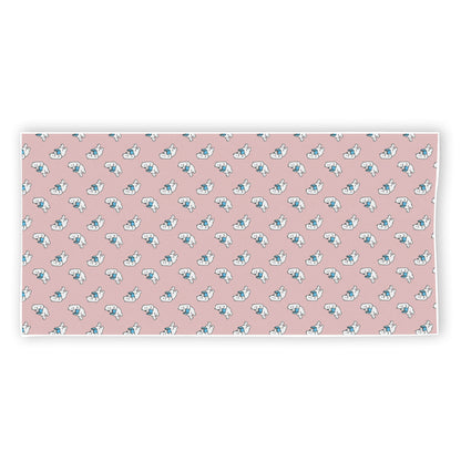 Polar Bear Reading Book Pattern Print Beach Towel