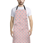 Polar Bear Reading Book Pattern Print Bib Apron With Pocket