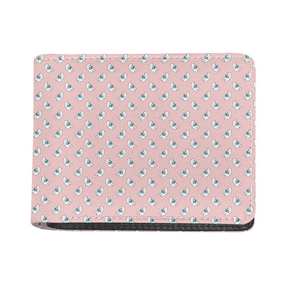 Polar Bear Reading Book Pattern Print Bifold Wallet