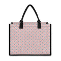 Polar Bear Reading Book Pattern Print Canvas Tote Bag