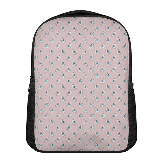 Polar Bear Reading Book Pattern Print Casual Backpack