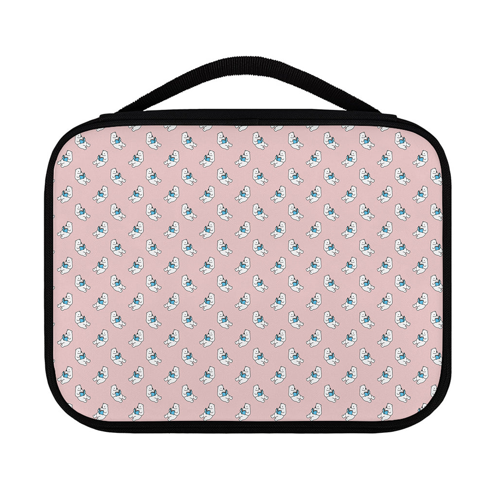 Polar Bear Reading Book Pattern Print Classic Bible Case