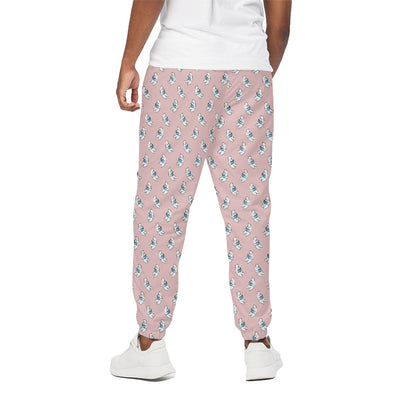 Polar Bear Reading Book Pattern Print Cotton Pants
