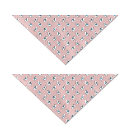 Polar Bear Reading Book Pattern Print Dog Bandana