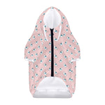 Polar Bear Reading Book Pattern Print Dog Zip Up Hoodie