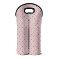 Polar Bear Reading Book Pattern Print Double Neoprene Wine Tote