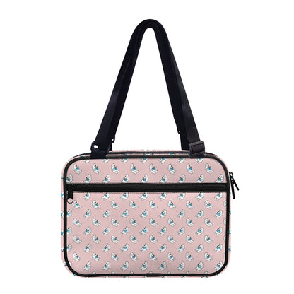 Polar Bear Reading Book Pattern Print Double Strap Bible Bag