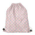 Polar Bear Reading Book Pattern Print Drawstring Bag