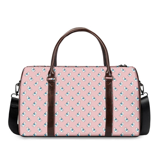 Polar Bear Reading Book Pattern Print Duffle Bag