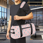 Polar Bear Reading Book Pattern Print Gym Bag