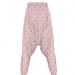 Polar Bear Reading Book Pattern Print Hammer Pants