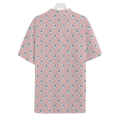 Polar Bear Reading Book Pattern Print Hawaiian Shirt