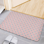 Polar Bear Reading Book Pattern Print Indoor Door Mat