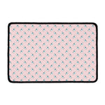 Polar Bear Reading Book Pattern Print Kitchen Mat